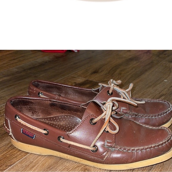 Portland Waxed Brown & Honey Vintage Sebago Docksides Women’s 7.5 - Picture 4 of 16